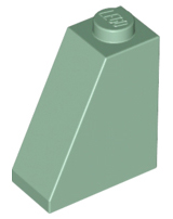 Brick Sloped 65° 2 x 1 x 2 in Sand Green