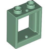 Window 1 x 2 x 2 Flat Front in Sand Green