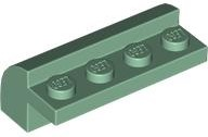 Brick Curved 2 x 4 x 1 1/3 in Sand Green