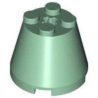 Cone 3 x 3 x 2 in Sand Green