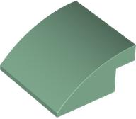 Brick Curved 4 x 4 x 1 2 / 3 in Sand Green