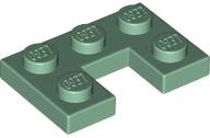 Plate 2 x 3 with 1 x 1 Cutout in Sand Green