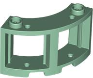 Window Round 3 x 3 x 2 in Sand Green