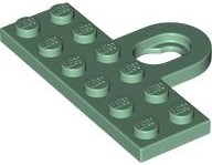 Plate Special 2 x 6 with Wall Mount Hook in Sand Green