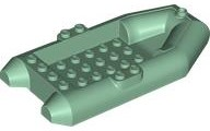 Boat / Rubber Raft / Dinghy 6 x 12 in Sand Green