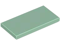 Tile 2 x 4 with Groove in Sand Green