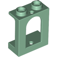 Window 1 x 2 x 2 Castle in Sand Green