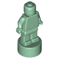 Minifig Trophy Statuette in Sand Green
