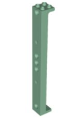 Support 2 x 2 x 13 with 5 Pin Holes in Sand Green