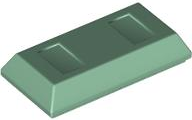 Tile Special 1 x 2 with Sloped Walls AKA Money / Gold Bar [Ingot] in Sand Green