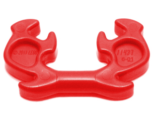 Headwear Accessory Ninja Helmet Horn/Antlers, Elaborate in Red