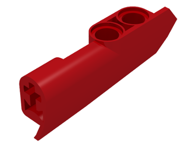 Technic Panel Fairing #21 5L Small Smooth, Side B in Red