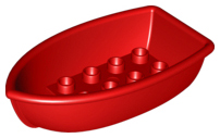 Duplo Boat 4 x 7 in Red