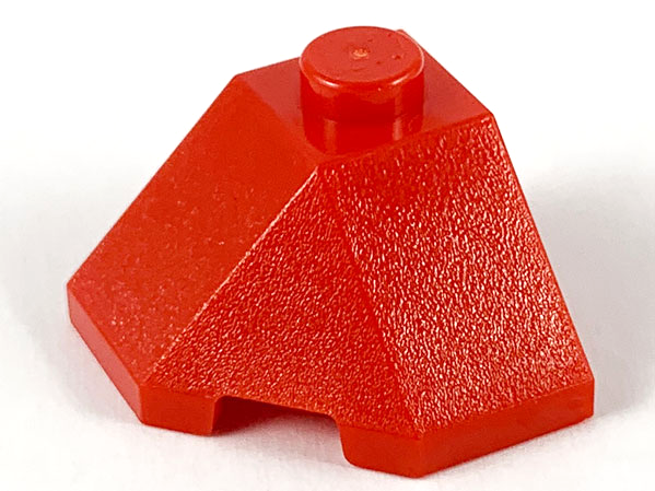 Brick Wedged, Sloped 45° 2 x 2 Corner in Red