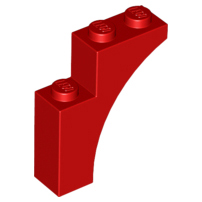 Brick Arch 1 x 3 x 3 [Gothic] in Red