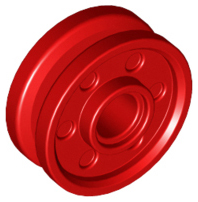 Wheel 18 x 8 with Fake Bolts and Deep Spokes with Inner Ring in Red