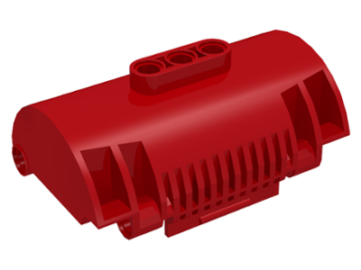 Container Cylindrical 3 x 8 x 5 with Pin Holes in Red