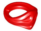 Minifig Neckwear Bandana (Ninjago) in Red