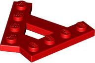Wedge Plate 4 Stud 45° Angle Plate in Red