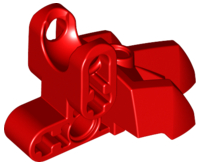 Large Figure Foot, with Ball Socket 3 x 5 x 2 in Red