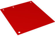 Curtain, Large Theatre, with 3 Top Holes and 1 Bottom Hole in Red