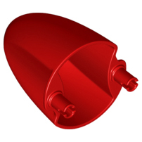 Windscreen 4 x 4 x 5 Cone with Pins in Red