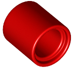 Technic Pin Connector Round 1L [Beam] in Red