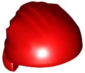 Hat Rag Wrap / Bandana, Rounded Top in Red