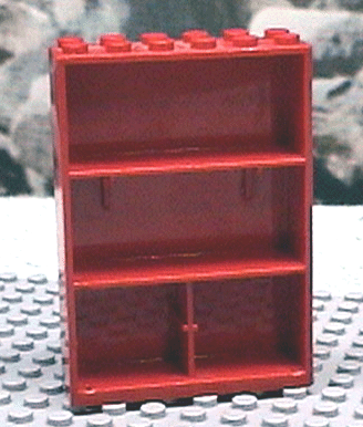Fabuland, Cupboard 2 x 6 x 7 in Red