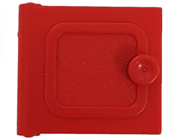 Fabuland, Door, Cupboard 2 x 6 x 7 in Red