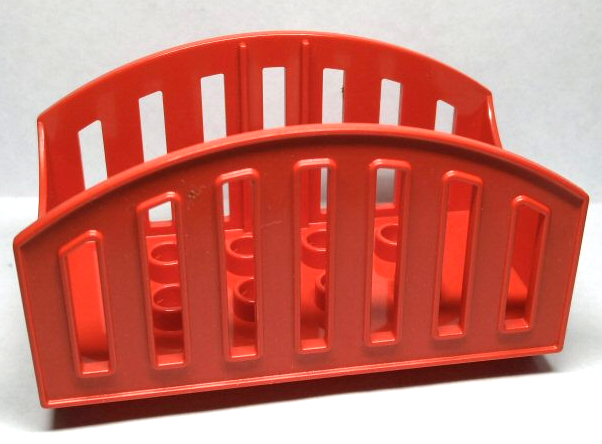 Duplo Trailer, Open Bars, Animal Transporter in Red
