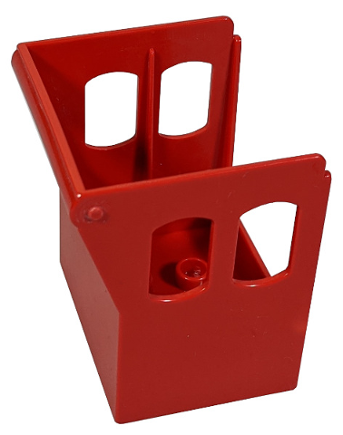 Duplo Boat Cabin 3 x 4 Base with Sloping Front in Red