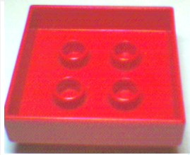 Duplo Container Box 3 1/2 x 3 1/2 in Red