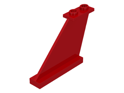 Wing, Tail 4 x 1 x 3 in Red