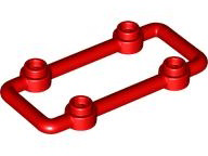 Lattice 3 x 6 Module with Studs in Red
