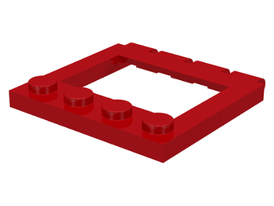 Hinge Vehicle Roof 4 x 4 Sunroof without Ledges in Red