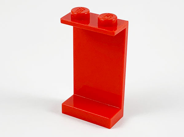 Panel 1 x 2 x 3 - Solid Studs in Red