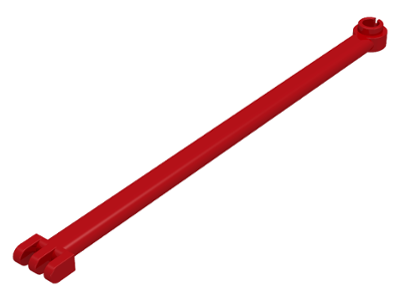 Hinge Bar 12L with 3 Fingers and Open End Stud in Red