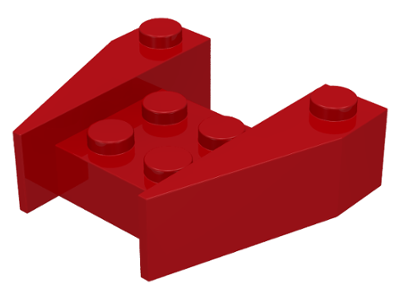 Brick Wedged 3 x 4 [No Stud Notches] in Red