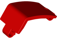 Technic Panel Curved and Bent 6 x 3 in Red