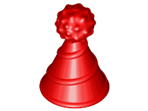 Headwear Accessory Hat with Small Pin, Clown / Party with Pin in Red