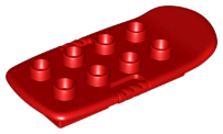 Duplo Board 3 x 6 (Surf / Blast / Hover) [Plain] in Red