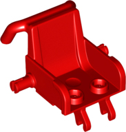 Equipment Medical Wheelchair with Clips for Wheels in Red