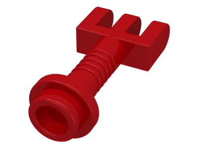 Hinge Bar with 3 Fingers and End Stud (Control Lever) in Red