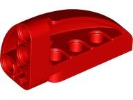 Technic Panel Round Corner 5 x 3 x 2 Right in Red