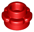 Plant, Flower, Plate Round 1 x 1 with 5 Petals in Red