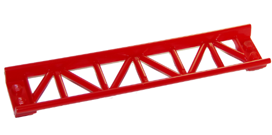 Vehicle Track, Roller Coaster Straight 16L in Red