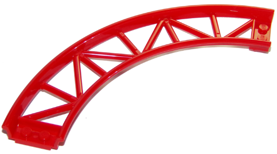 Vehicle Track, Roller Coaster, Curve in Red