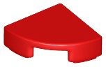Tile Round 1 x 1 Quarter in Red