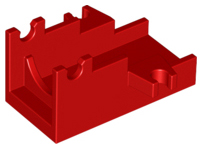 Launcher Base, Weapon Cannon Base 2 x 4 in Red